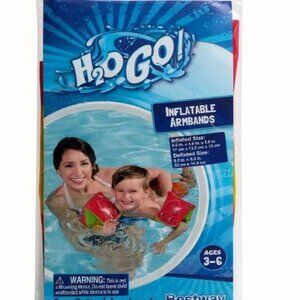 Bestway H2OGO! Kids Inflatable Armbands Strawberry Theme Swim Beach Ages 3-6 NEW